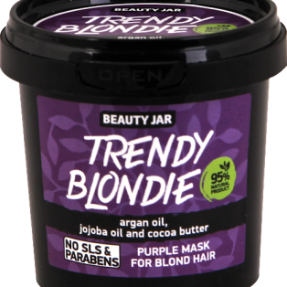 Fioletowa maska do włosów blond Trendy blondie